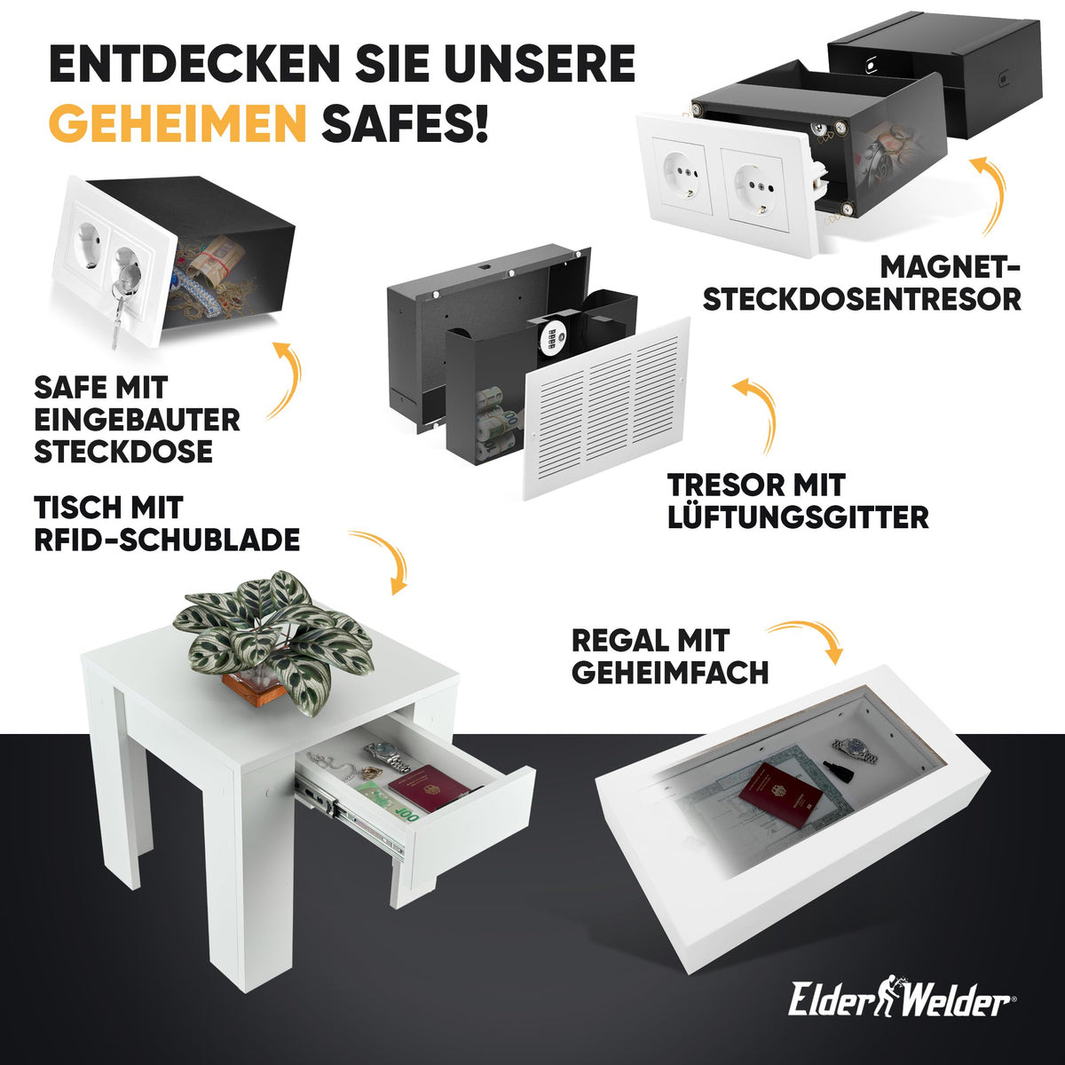 Magnet-Steckdosentresor Doppel – Bild 9 #steckdose_doppel