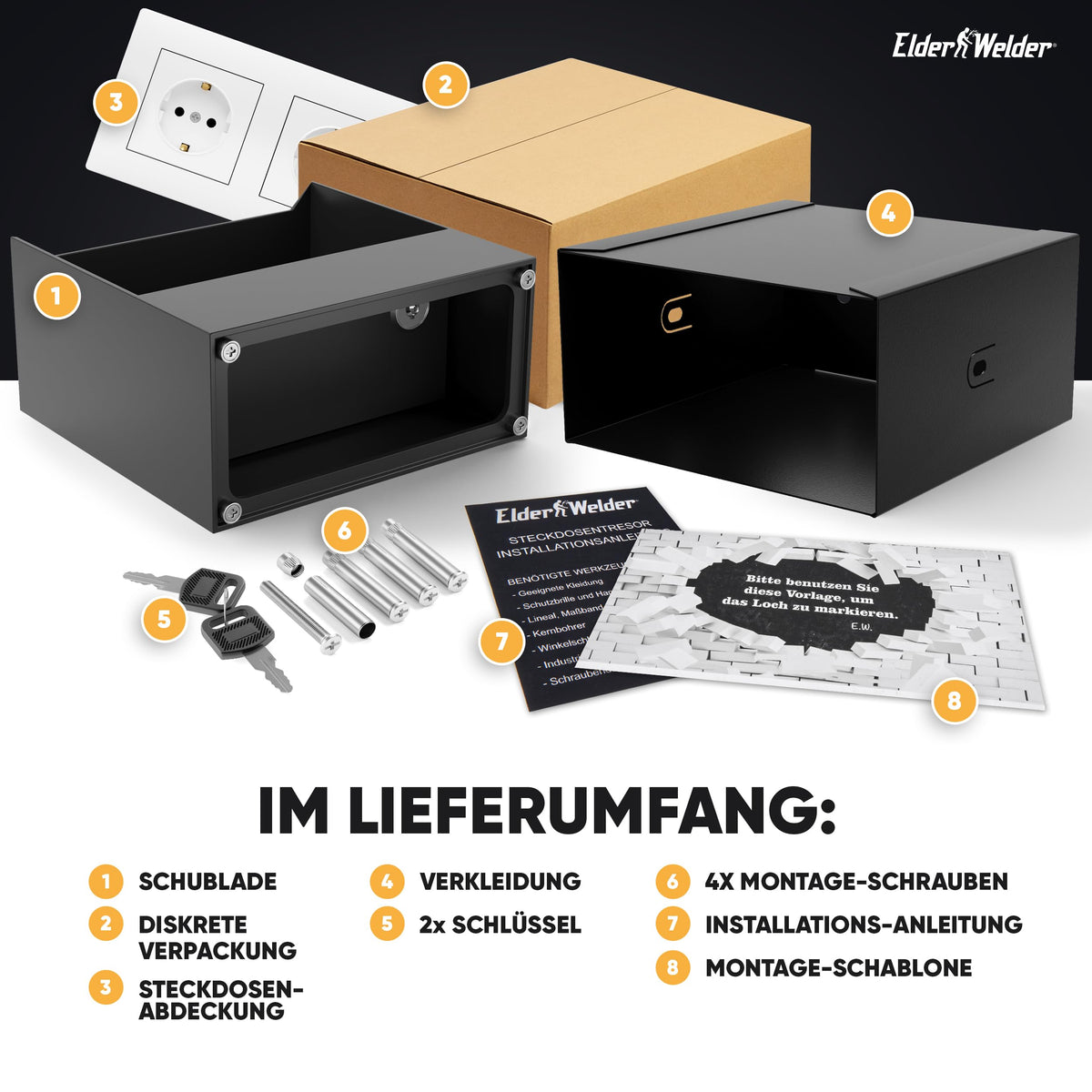 Magnet-Steckdosentresor Doppel – Bild 7 #steckdose_doppel