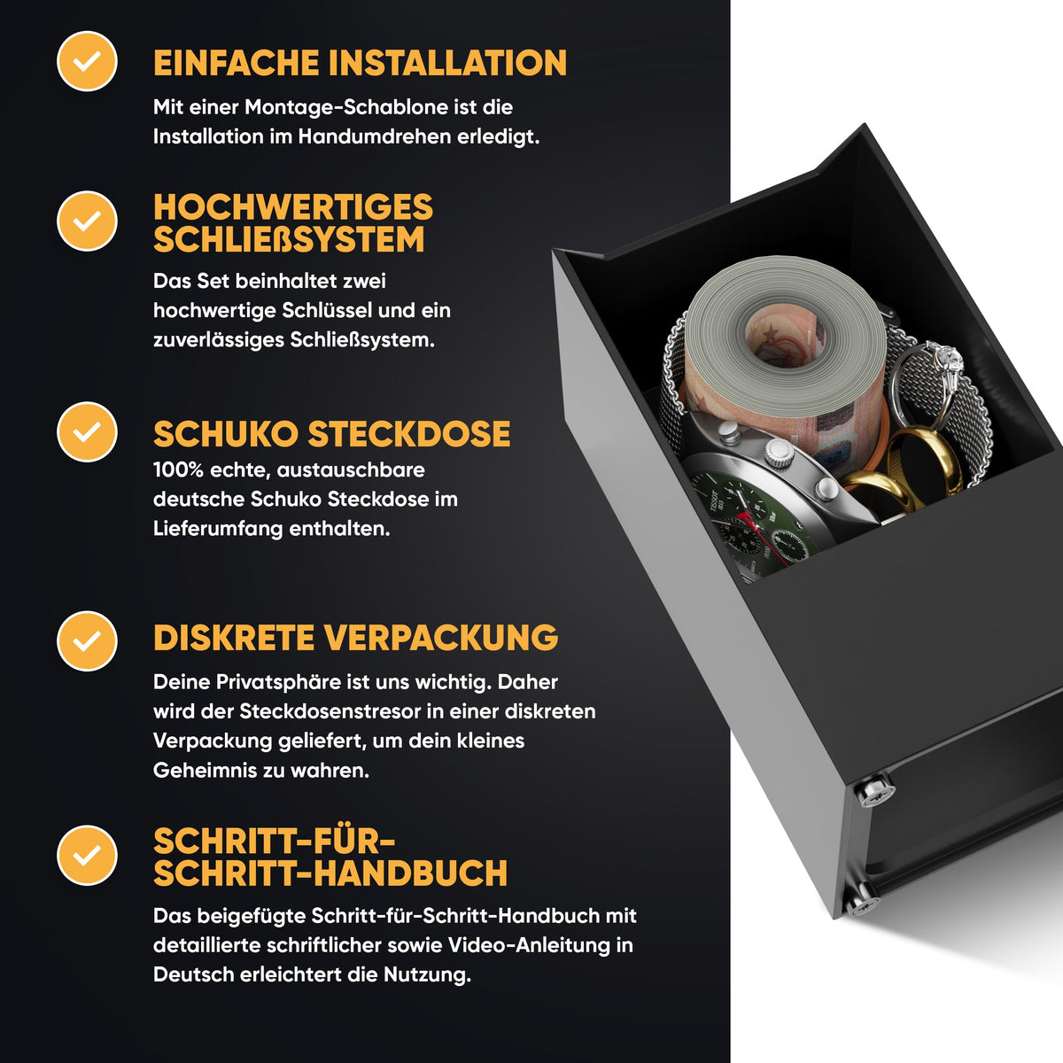 Magnet-Steckdosentresor Einzel – Bild 6 #steckdose_einzel
