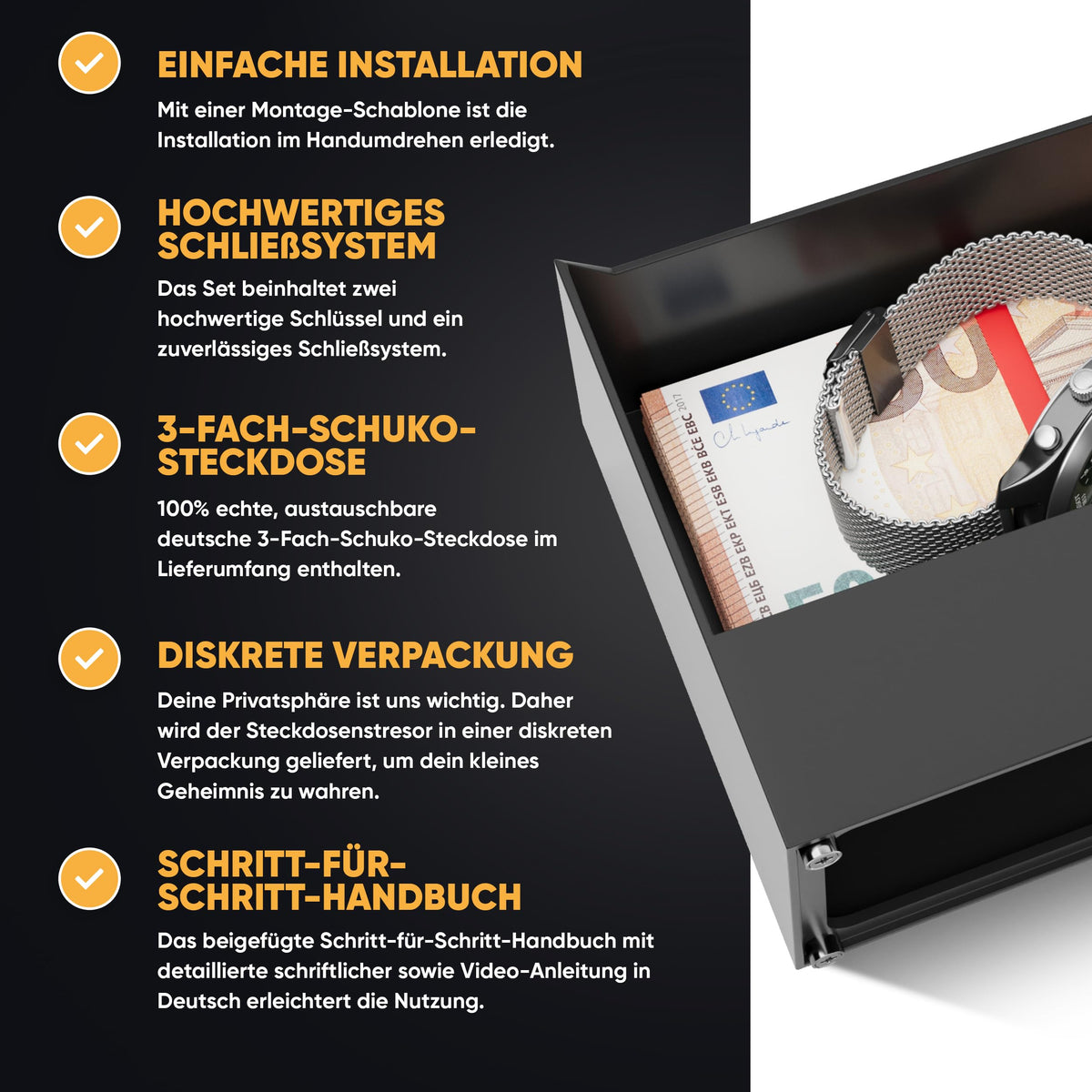 Magnet-Steckdosentresor 3-fach – Bild 6 #steckdose_3-fach
