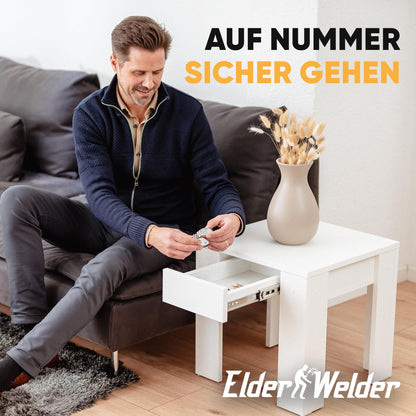 Tisch mit Geheimfach – Lieferumfang