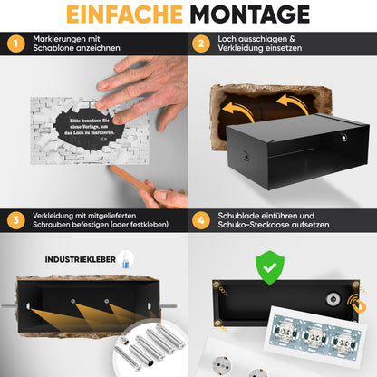 Magnet-Steckdosentresor 3-fach – Bild 4 #steckdose_3-fach