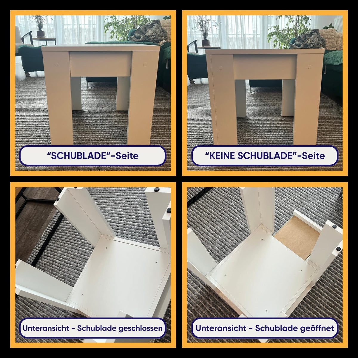 Tisch mit Geheimfach – Montage