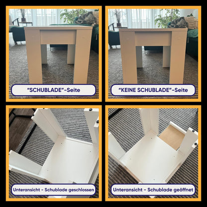 Tisch mit Geheimfach – Montage