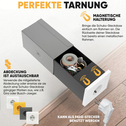 Magnet-Steckdosentresor Einzel – Bild 2 #steckdose_einzel