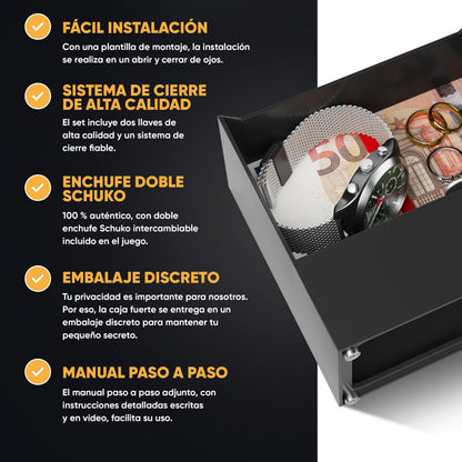 Caja fuerte enchufe magnética doble – imagen 6