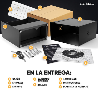 Caja fuerte enchufe magnética doble – imagen 7
