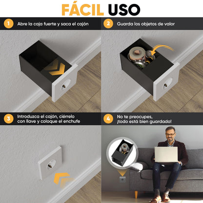 Caja fuerte enchufe magnética simple – imagen 3