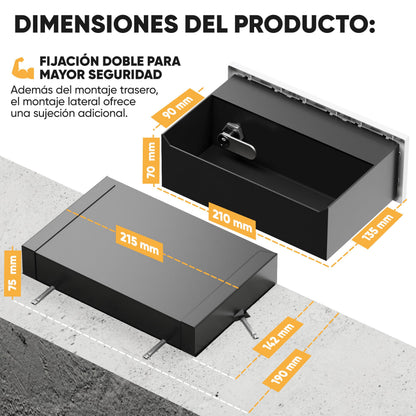 Caja fuerte enchufe magnética triple – imagen 5