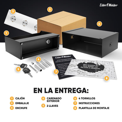 Caja fuerte enchufe magnética triple – imagen 7