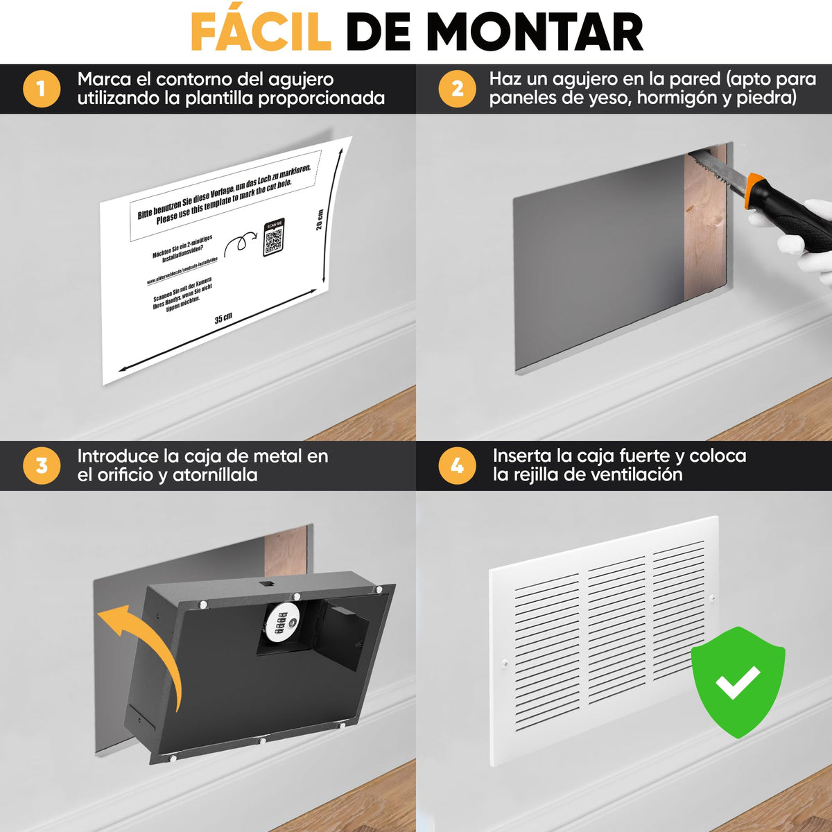 Caja fuerte rejilla de ventilación – imagen 3