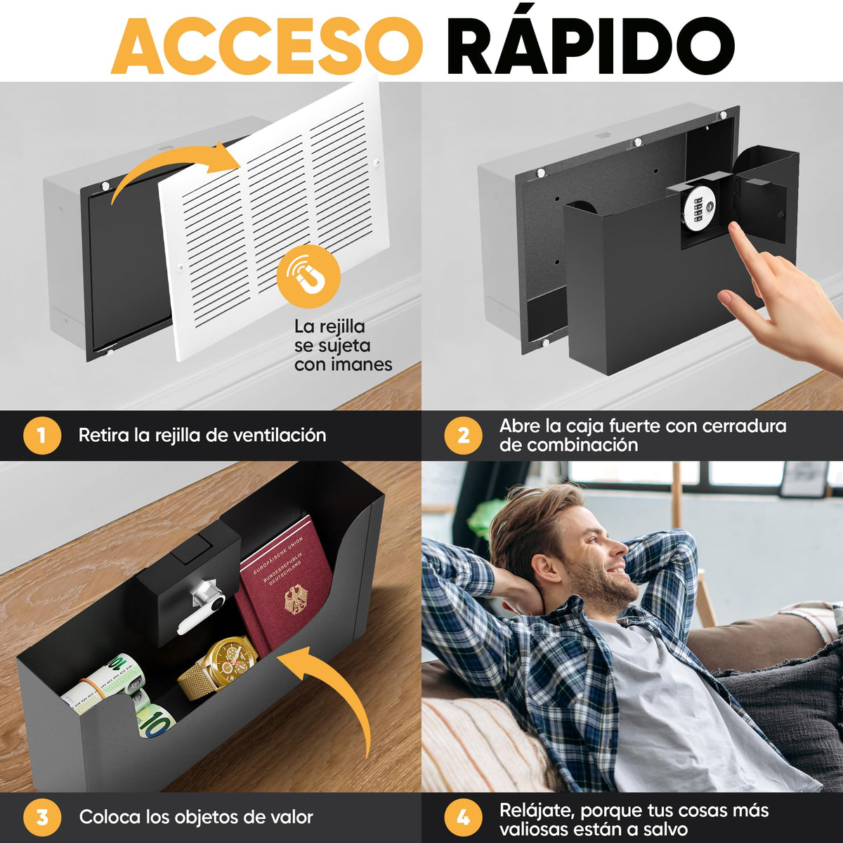 Caja fuerte rejilla de ventilación – imagen 6