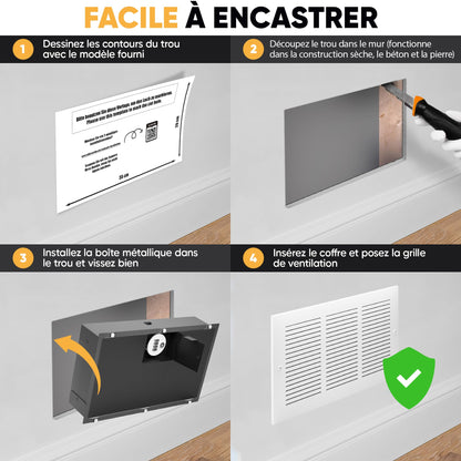 Coffre-fort grille de ventilation – image 3