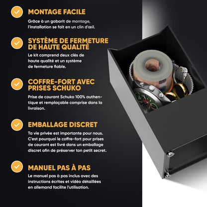 Coffre-fort prise magnétique simple – image 6