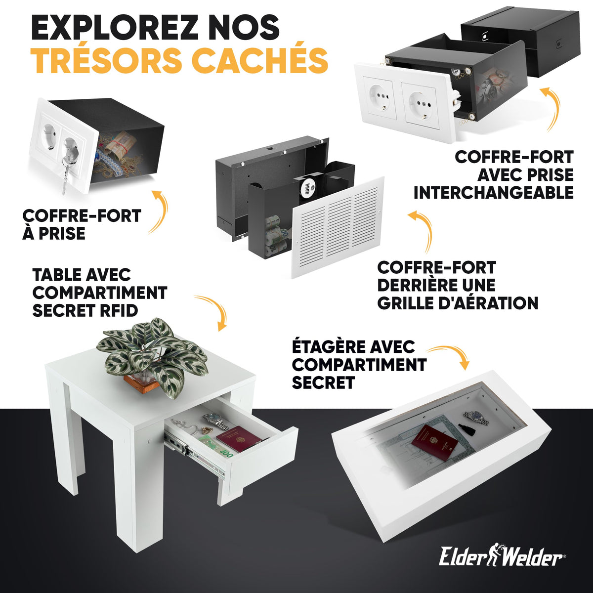 Coffre-fort prise magnétique simple – image 9