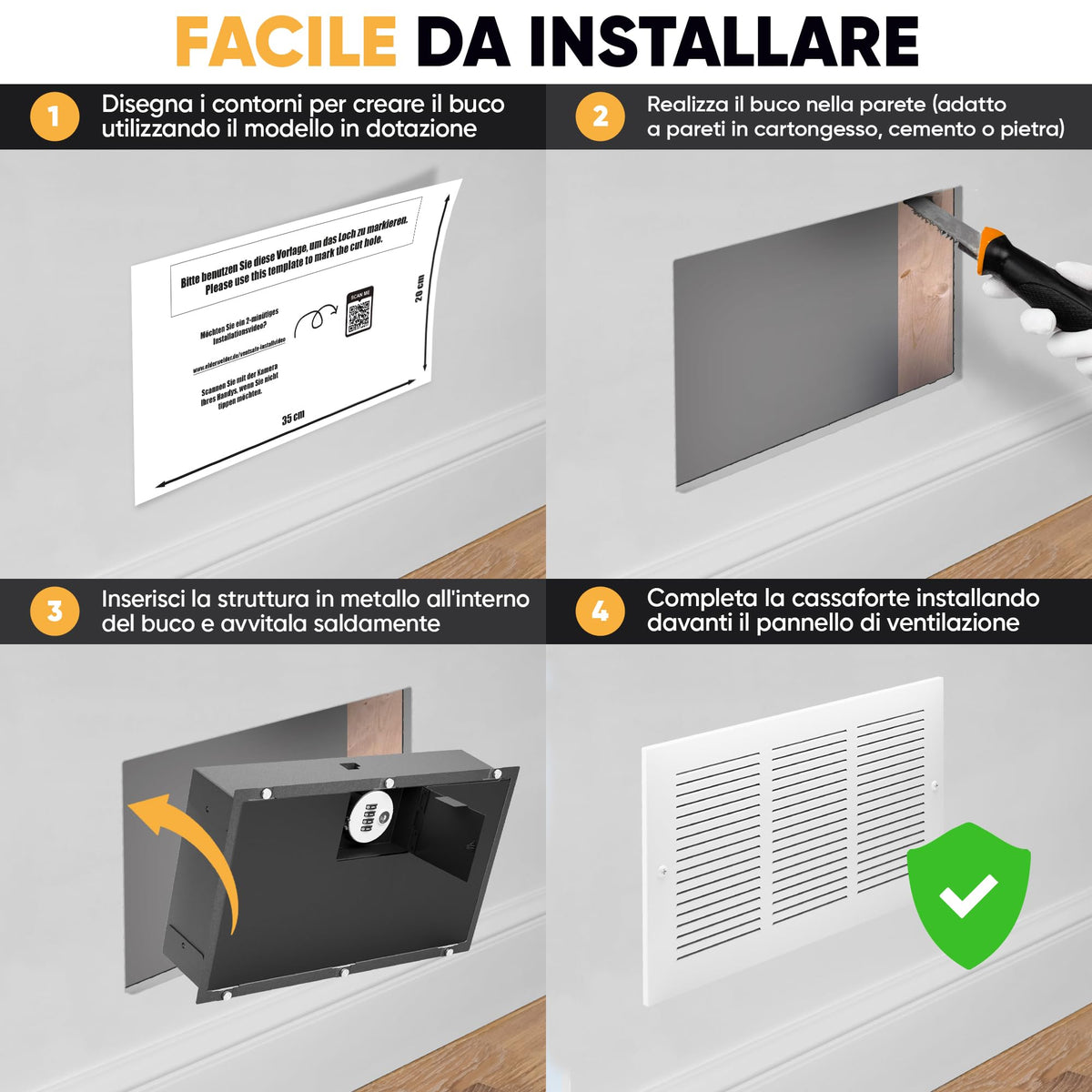 Cassaforte griglia di ventilazione – immagine 3