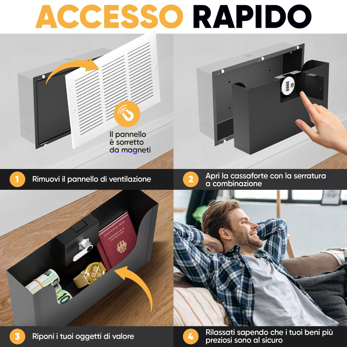 Cassaforte griglia di ventilazione – immagine 6