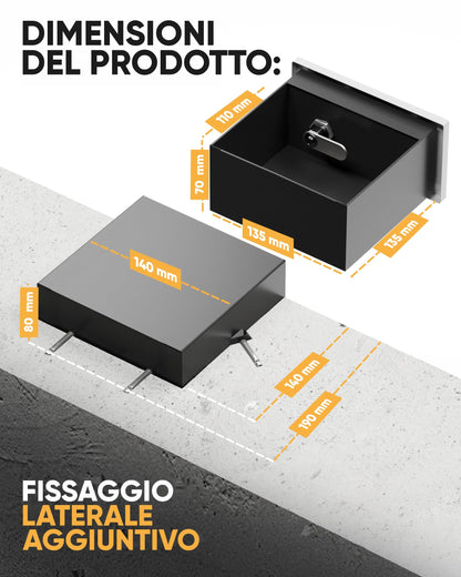 Cassaforte presa 14 cm – immagine 3