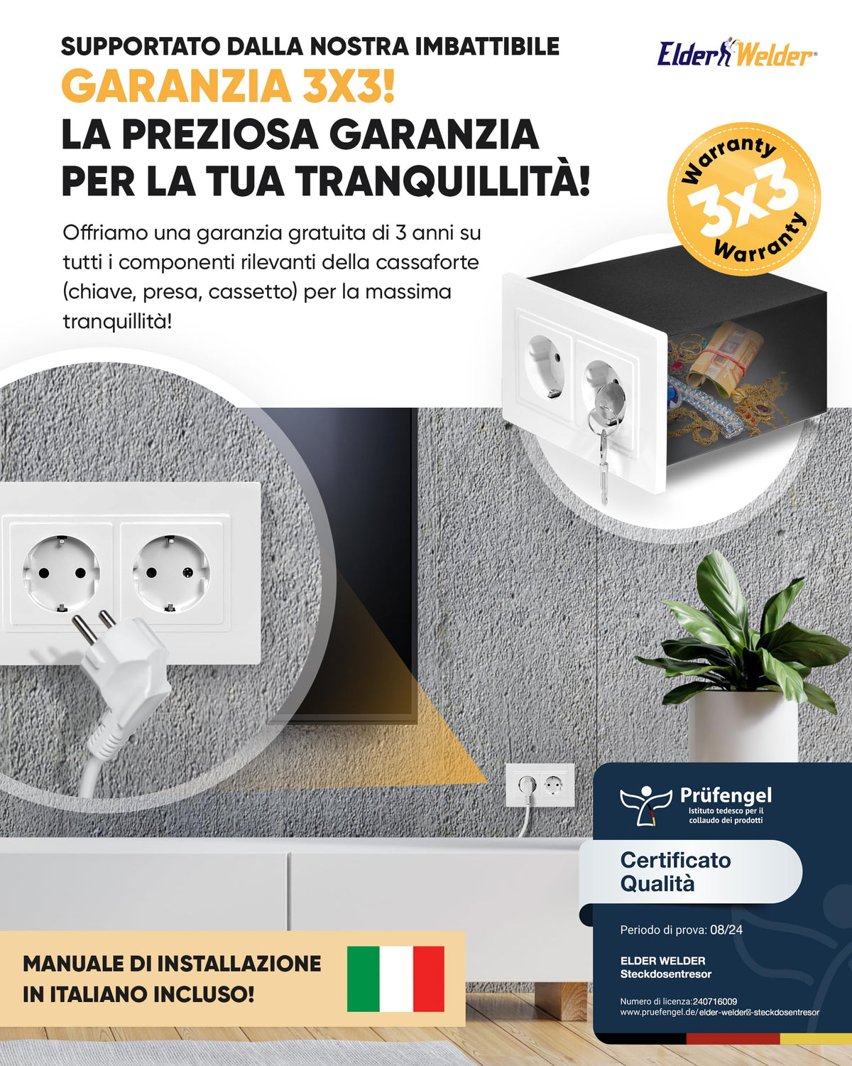 Cassaforte presa 14 cm – immagine 5
