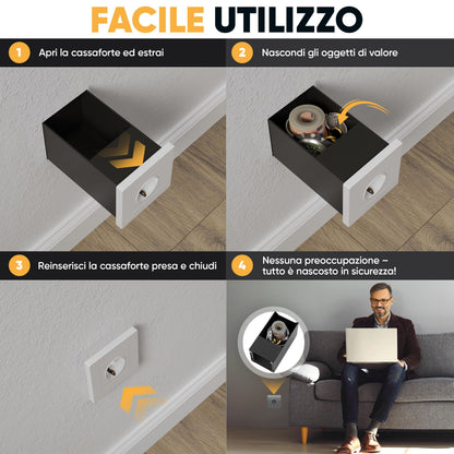 Cassaforte presa magnetica singola – immagine 3