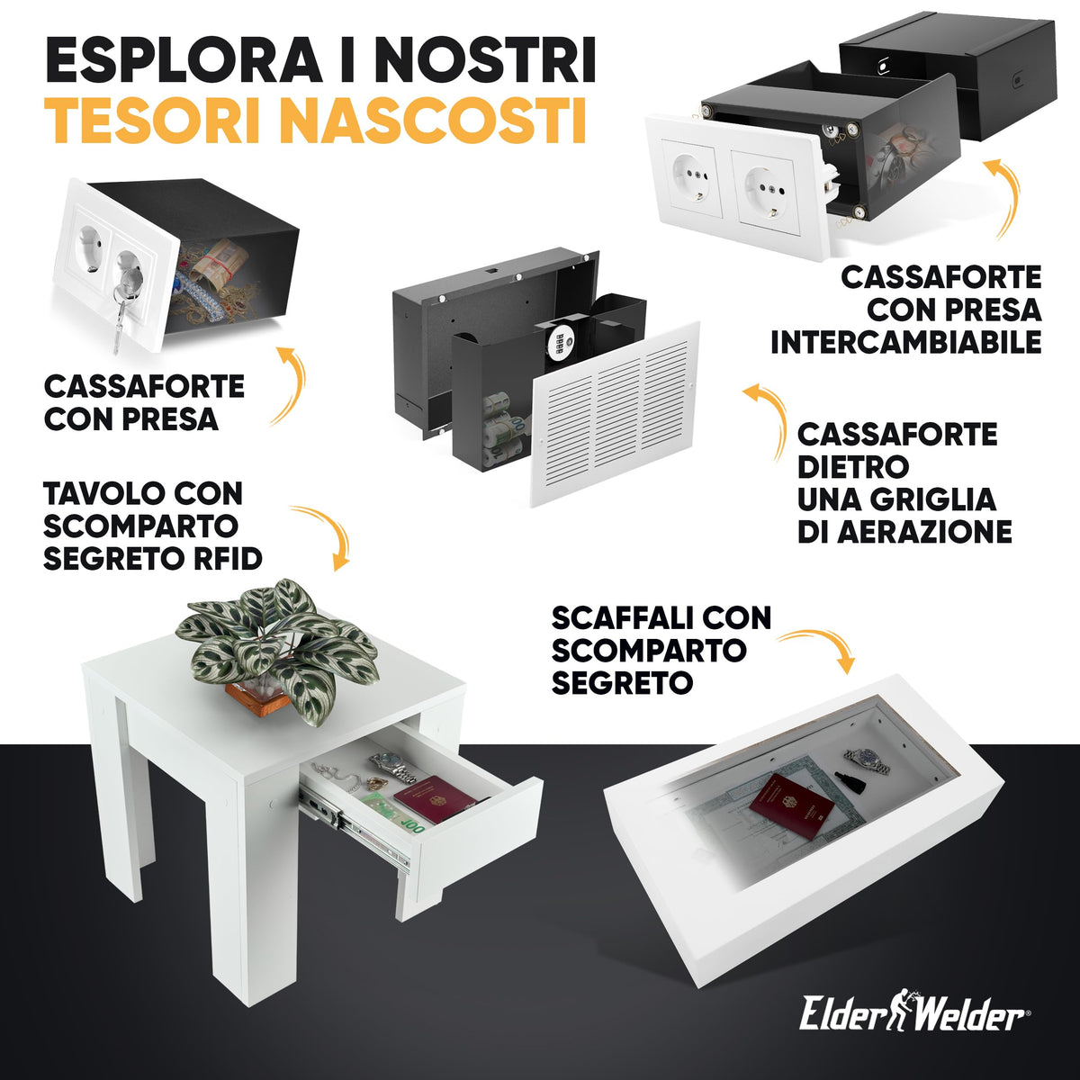 Cassaforte presa magnetica singola – immagine 9